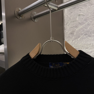 Ralph Lauren %100 Pamuk Triko Kazak (Siyah)