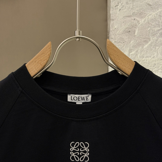 LOEWE Logo Appliquéd %100 Cotton Tshirt