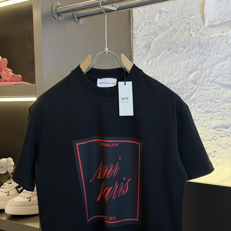 Ami Paris Logo Appliquéd %100 Cotton Tshirt