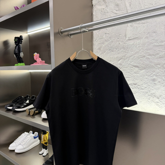 BOSS Logo Appliquéd %100 Cotton Tshirt