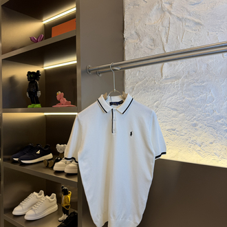 Ralph Lauren Logo Appliquéd %100 Cotton Knitwear