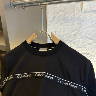 Calvin Klein Logo Appliquéd %100 Cotton Tshirt