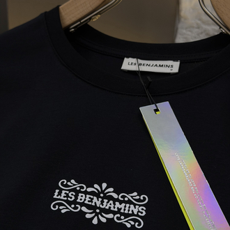Les Benjamins Logo Appliquéd %100 Cotton Tshirt