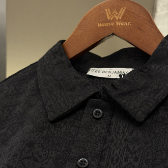 Les Benjamins Classics %100 Cotton Polo Tshirt Siyah