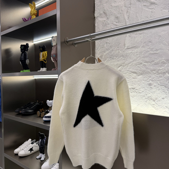 Golden Goose Premium %100 Pamuk Triko Kazak