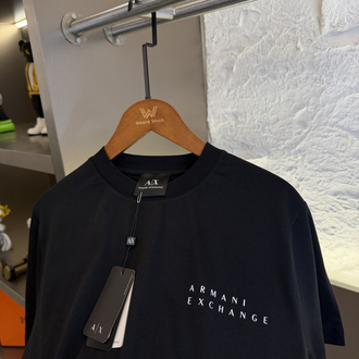 Armani Exchange Logo Appliquéd %100 Cotton Tshirt
