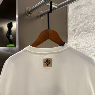 Louis Vuitton Logo Appliquéd %100 Cotton Tshirt