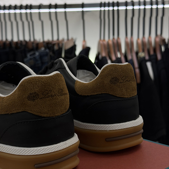 Loro Piana Leather Summer Walk Sneakers