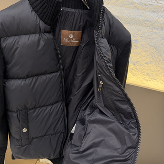 Loro Piana Premium Örme Ceket (Siyah)