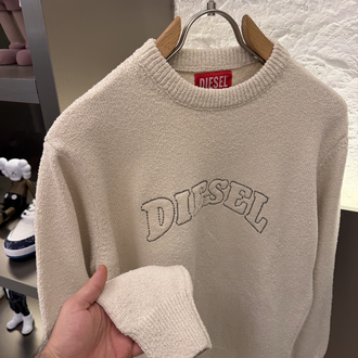 Diesel Premium %100 Pamuk Triko Kazak Kahve