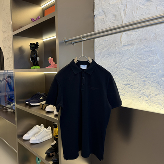 Les Benjamins Logo Appliquéd %100 Cotton Polo Tshirt