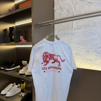 Les Benjamins Logo Appliquéd %100 Cotton Tshirt