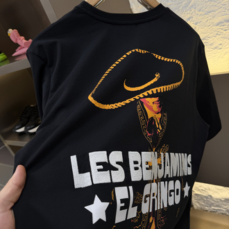 Les Benjamins Logo Appliquéd %100 Cotton Tshirt