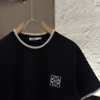 LOEWE Logo Appliquéd %100 Cotton Tshirt