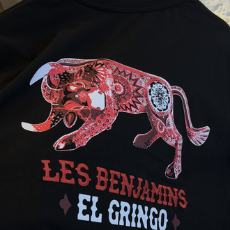 Les Benjamins Logo Appliquéd %100 Cotton Tshirt