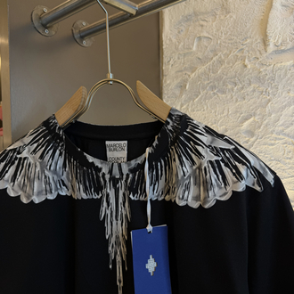 Marcelo Burlon Logo Appliquéd %100 Cotton Tshirt