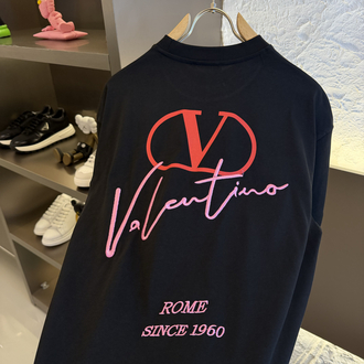 Valentino Garavani Logo Appliquéd %100 Cotton Tshirt