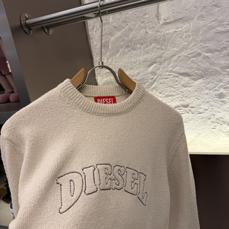 Diesel Premium %100 Pamuk Triko Kazak Kahve