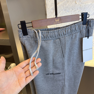 Les Benjamins Logo Appliquéd %100 Cotton Track Short