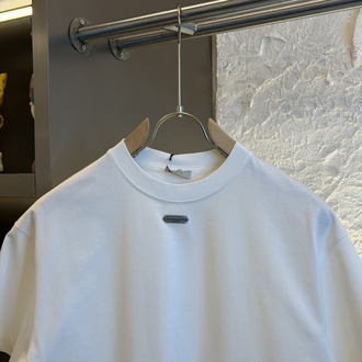Christian Dior Logo Appliquéd %100 Cotton Tshirt