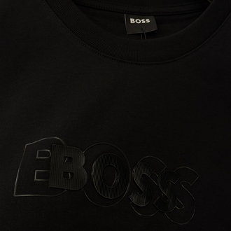 BOSS Logo Appliquéd %100 Cotton Tshirt