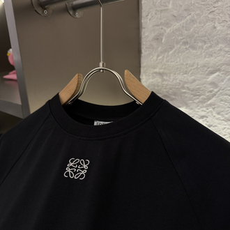 LOEWE Logo Appliquéd %100 Cotton Tshirt