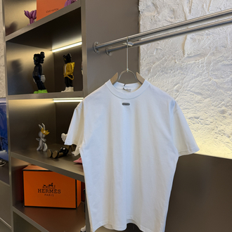 Christian Dior Logo Appliquéd %100 Cotton Tshirt