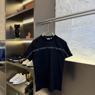 Calvin Klein Logo Appliquéd %100 Cotton Tshirt