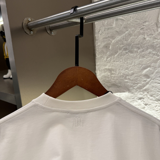 Ami Paris Logo Appliquéd %100 Cotton Tshirt