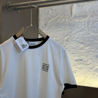 LOEWE Logo Appliquéd %100 Cotton Tshirt