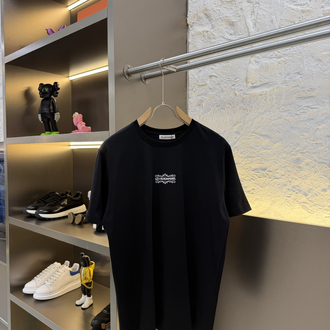 Les Benjamins Logo Appliquéd %100 Cotton Tshirt