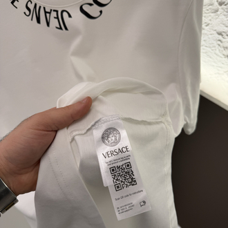 Versace Jeans Logo Appliquéd %100 Cotton Tshirt