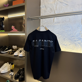 All Saints Logo Appliquéd %100 Cotton Tshirt