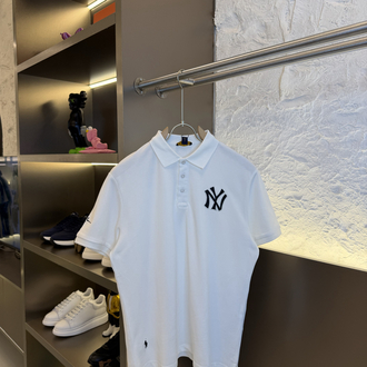 Ralph Lauren NY Logo Appliquéd %100 Cotton Polo Tshirt