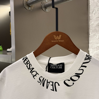 Versace Jeans Logo Appliquéd %100 Cotton Tshirt