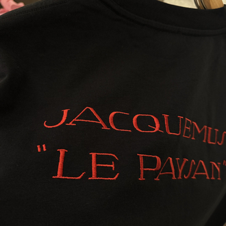 Jacquemus Logo Appliquéd %100 Cotton Tshirt