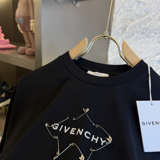 GIVENCHY %100 Cotton Logo Appliquéd Tshirt
