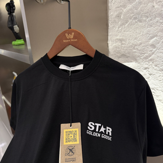 Golden Goose %100 Cotton Logo Appliquéd Tshirt