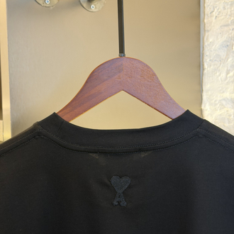 Ami Paris Logo Appliquéd %100 Cotton Tshirt
