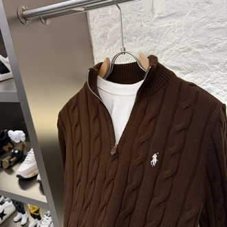 Ralph Lauren %100 Pamuk Örme Half Zip Triko