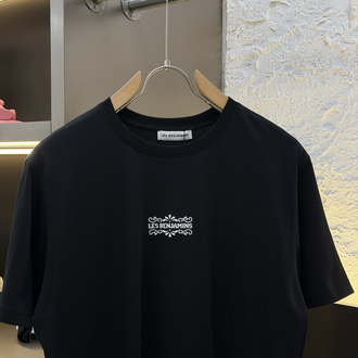 Les Benjamins Logo Appliquéd %100 Cotton Tshirt