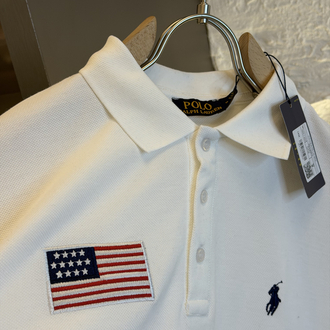 Ralph Lauren Logo Appliquéd %100 Cotton Polo Tshirt