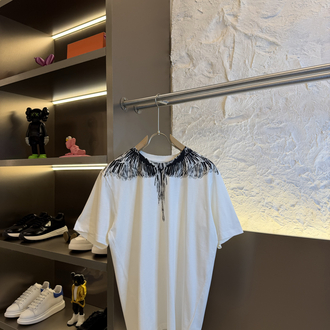 Marcelo Burlon Logo Appliquéd %100 Cotton Tshirt