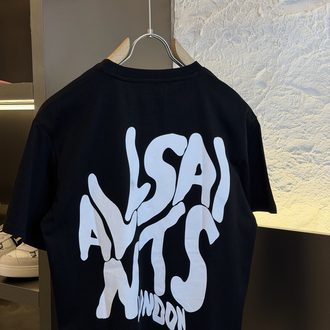 All Saints Logo Appliquéd %100 Cotton Tshirt