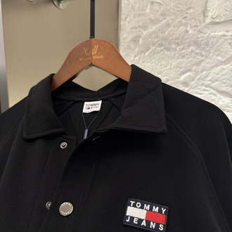 Tommy Hilfiger Logo Appliquéd %100 Cotton Jacket 