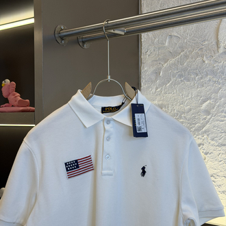 Ralph Lauren Logo Appliquéd %100 Cotton Polo Tshirt