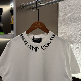 Versace Jeans Logo Appliquéd %100 Cotton Tshirt
