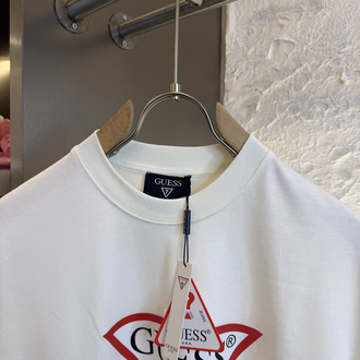 GUESS Logo Appliquéd %100 Cotton Tshirt