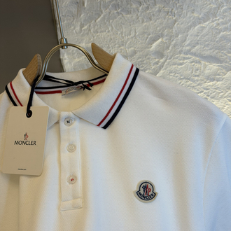 Moncler NFC Logo Appliquéd %100 Cotton Polo Tshirt