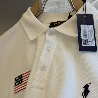 Ralph Lauren Logo Appliquéd %100 Cotton Polo Tshirt